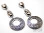 Antique Silver Grecian Rings Scarf Ends